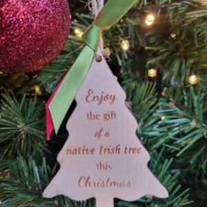 Handmade Wooden Christmas tree decorations